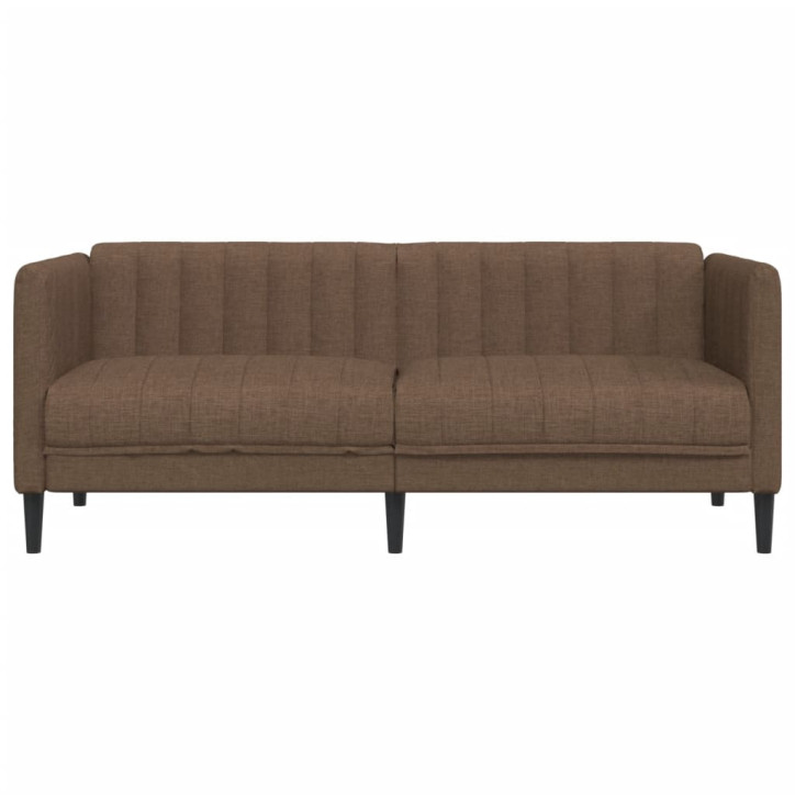 Dvivietė sofa, rudos spalvos, audinys