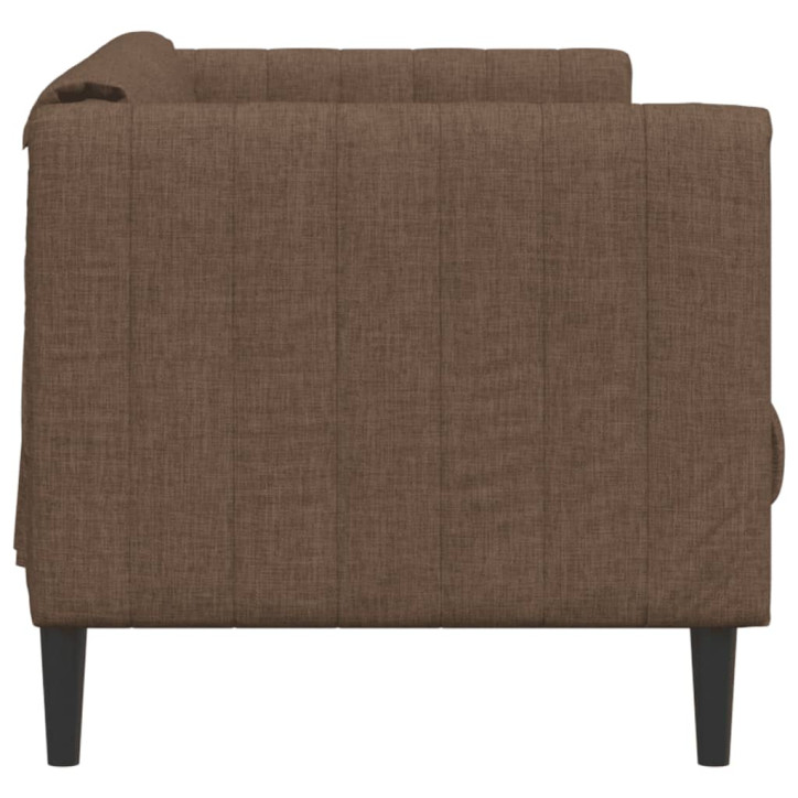 Dvivietė sofa, rudos spalvos, audinys