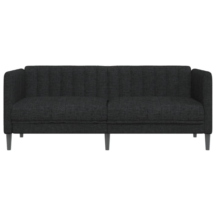 Dvivietė sofa, juodos spalvos, audinys