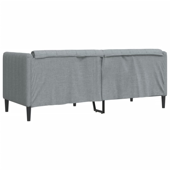 Dvivietė sofa, šviesiai pilkos spalvos, audinys