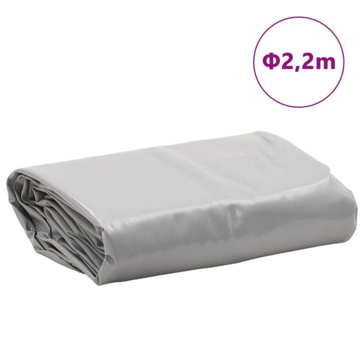 Tentas, pilkos spalvos, 2,2m skersmens, 650g/m²