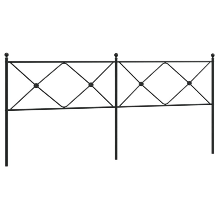 Metalinis galvūgalis, juodos spalvos, 193cm