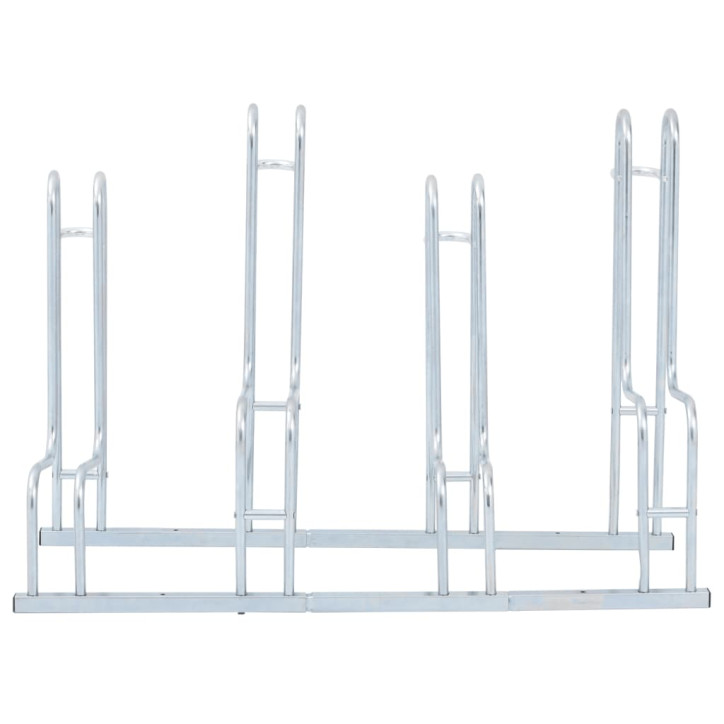 Dviračių stovas keturiem dviračiams, galvanizuotas plienas