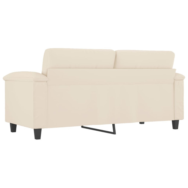 Dvivietė sofa, smėlio spalvos, 140cm, mikropluošto audinys