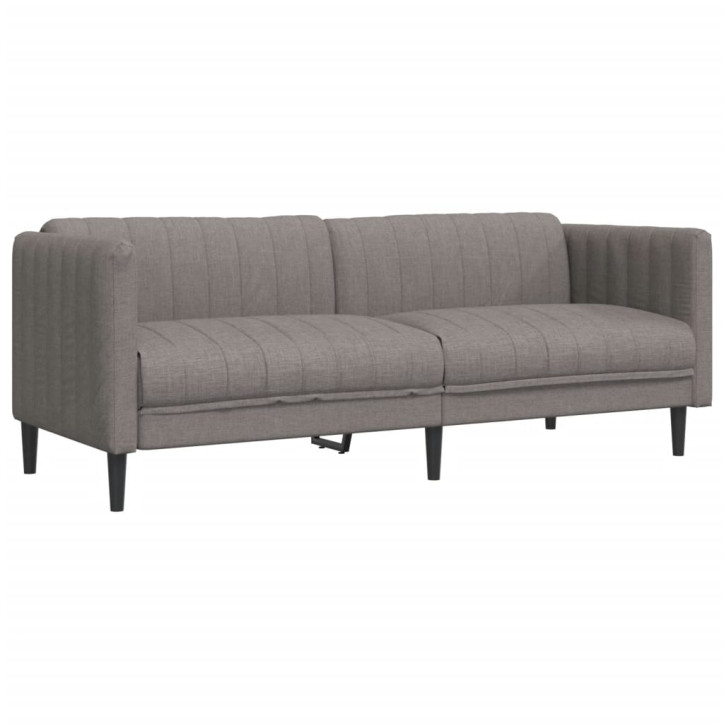 Trivietė sofa, taupe spalvos, audinys