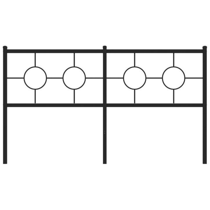 Metalinis galvūgalis, juodos spalvos, 160cm