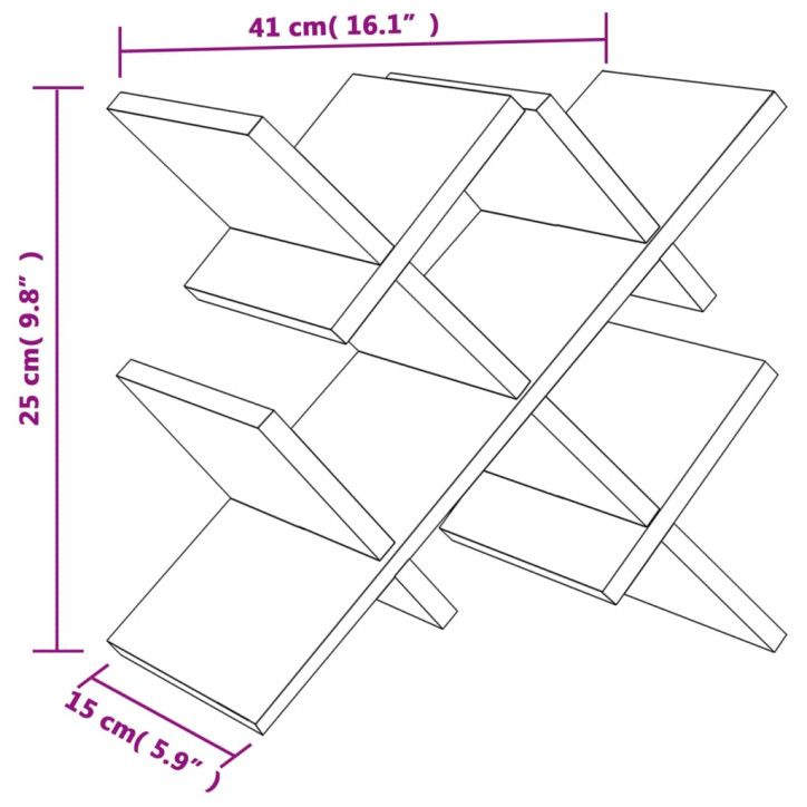 Stovas vynui skirtas 5 buteliams, 41x15x25cm, bambukas