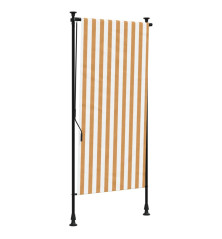 Lauko roletas, oranžinis/baltas, 100x270cm, audinys ir plienas