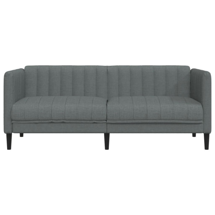 Dvivietė sofa, tamsiai pilkos spalvos, audinys