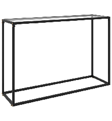 Konsolinis staliukas, skaidrus, 120x35x75cm, grūdintas stiklas