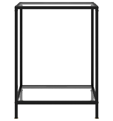 Konsolinis staliukas, skaidrus, 60x35x75cm, grūdintas stiklas