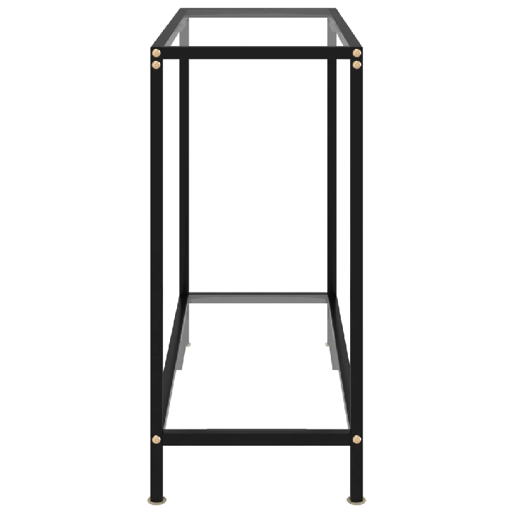 Konsolinis staliukas, skaidrus, 80x35x75cm, grūdintas stiklas