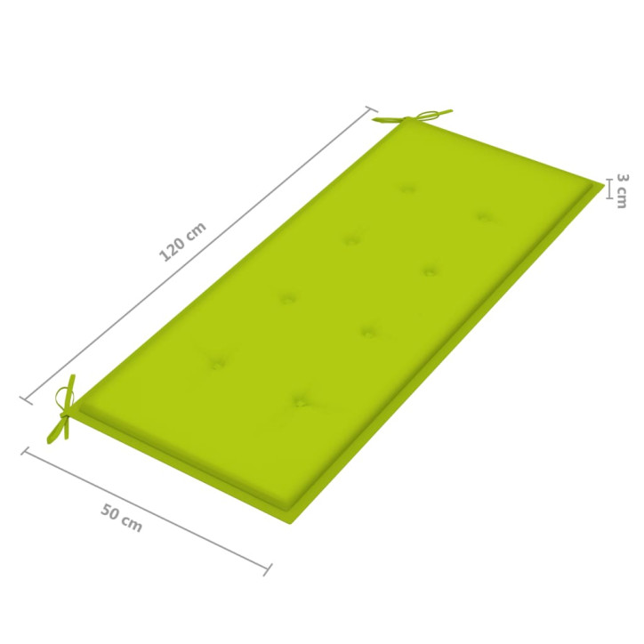 Dvivietis sodo suoliukas su pagalve, pilkas, 120cm, eukaliptas