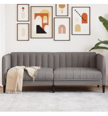 Dvivietė sofa, taupe spalvos, audinys