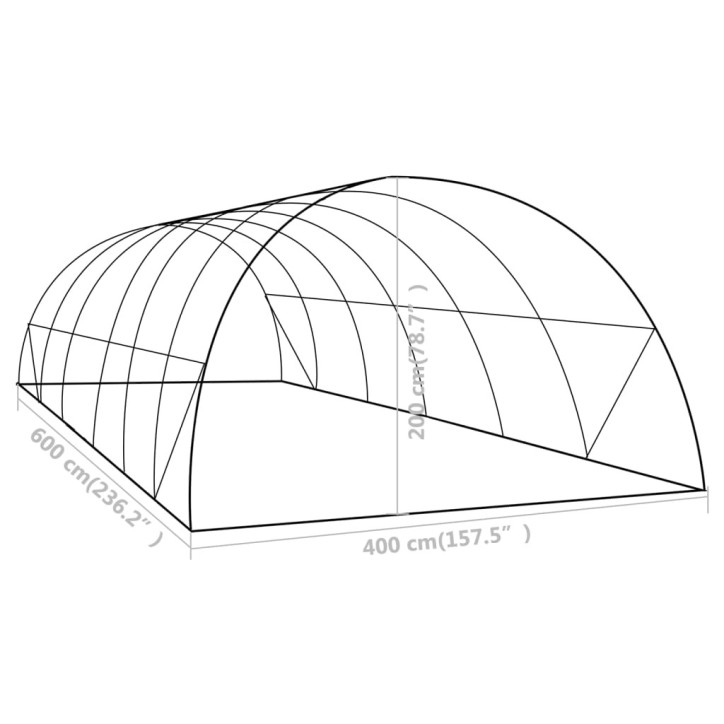 Šiltnamis, 6x4x2m, 24m²