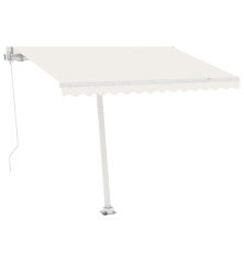 Automatinė markizė su LED/vėjo jutikliu, kreminė, 300x250cm