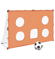 Vaikiški futbolo vartai su taikiniu ir kamuoliu, 182x62x118cm