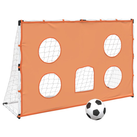 Vaikiški futbolo vartai su taikiniu ir kamuoliu, 182x62x118cm