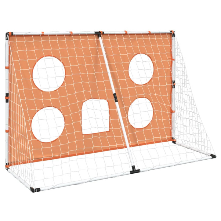 Vaikiški futbolo vartai su taikiniu ir kamuoliu, 182x62x118cm