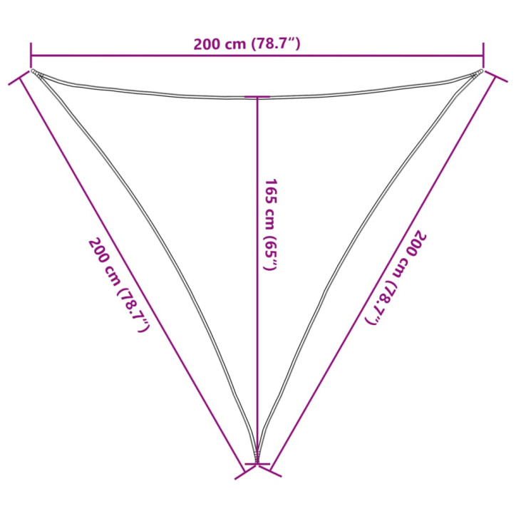 Burė nuo saulės, antracito, 2x2x2m, 100% oksfordo poliesteris