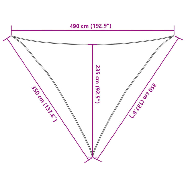 Burė nuo saulės, smėlio, 3,5x3,5x4,9m, 100% poliesteris