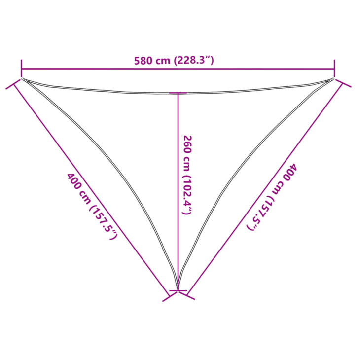 Burė nuo saulės, pilka, 4x4x5,8m, 100% oksfordo poliesteris