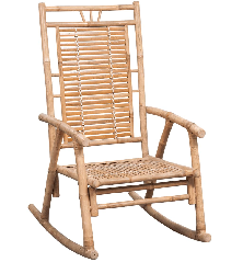 Supama kėdė su pagalvėle, bambukas (41894+43179)