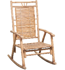 Supama kėdė su pagalvėle, bambukas (41894+314122)