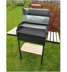 BBQ Grilis su dangčiu SILVER GRILL (be ratukų)