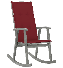 Supama kėdė su pagalvėlėmis, pilkos spalvos, akacijos masyvas