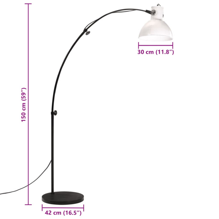 Toršeras, baltos spalvos, 150cm, 25W, E27