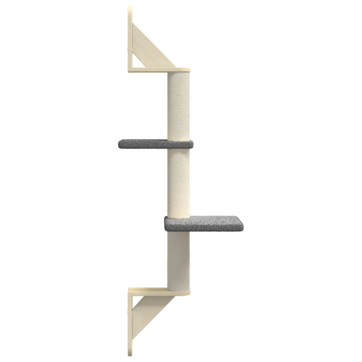 Draskyklė katėms su draskymo stovu, tamsiai pilka, 108cm