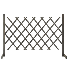 Sodo treliažas-tvora, pilkos spalvos, 120x90cm, eglės masyvas