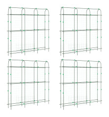Sodo grotelės vijokliniams augalams, 4vnt., plienas, U formos