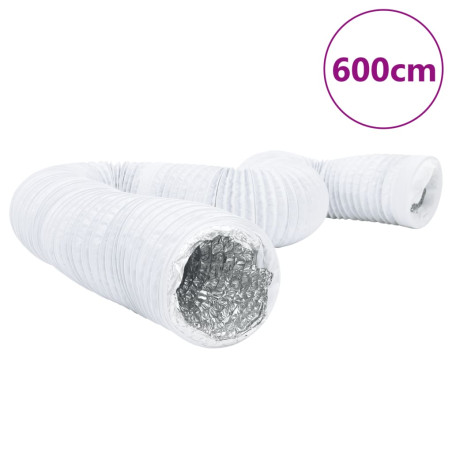 Ortakis, aliuminis ir PVC, 6m, 15cm skersmens, izoliuotas