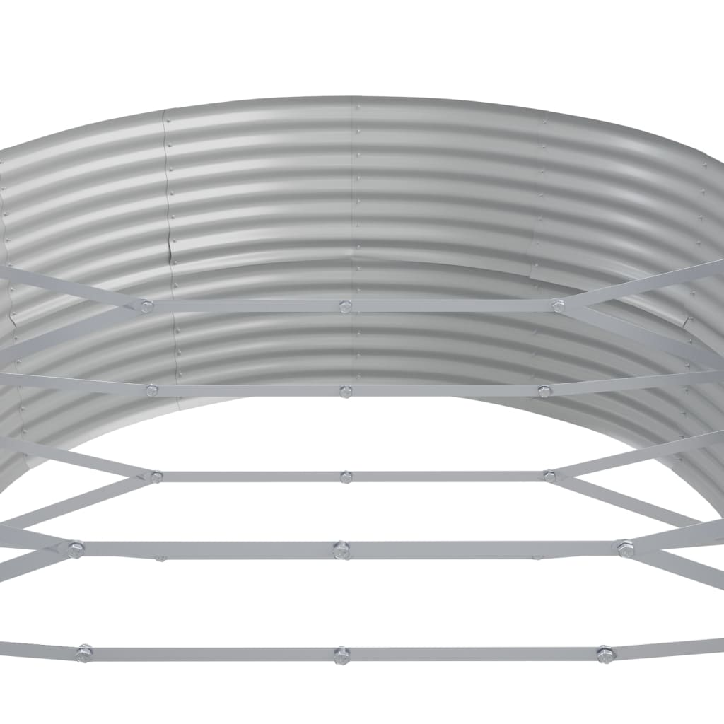 Sodo lovelis, antracito, 544x100x36cm, plienas