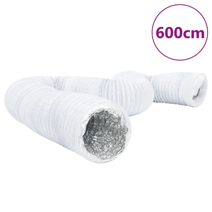 Ortakis, aliuminis ir PVC, 6m, 12,5cm skersmens, izoliuotas