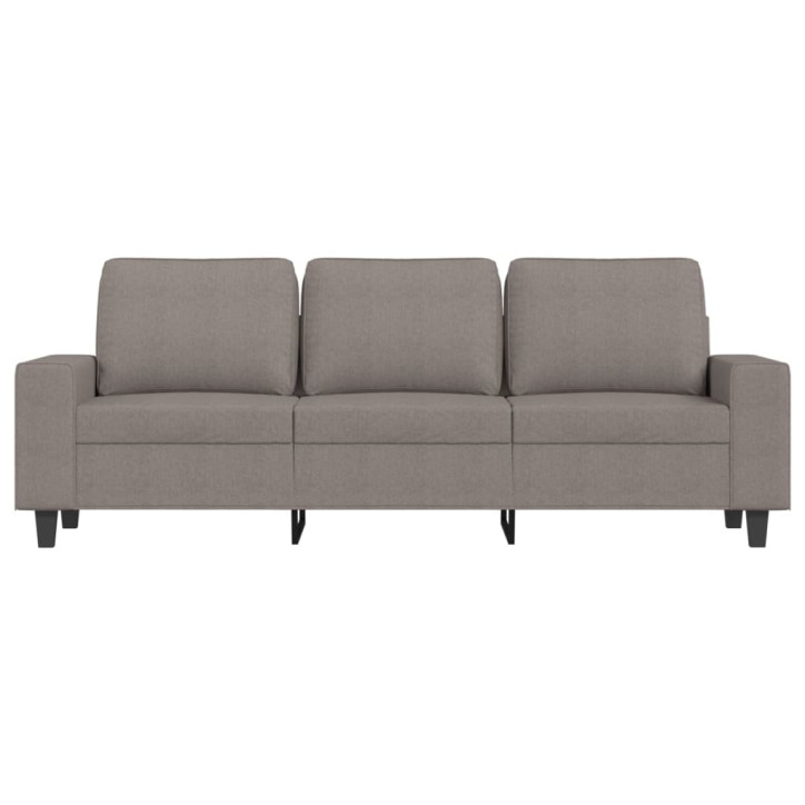 Trivietė sofa su pakoja, taupe spalvos, 180cm, audinys