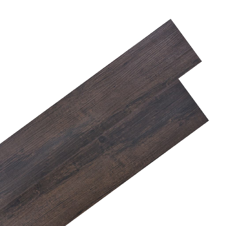 Grindų plokštės, tamsiai rudos spalvos, PVC, 2,51m², 2mm