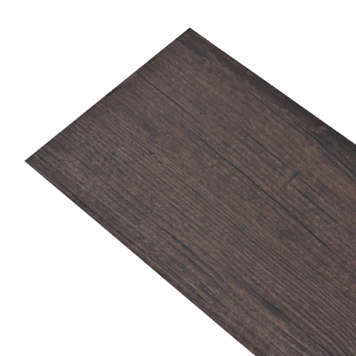 Grindų plokštės, tamsiai rudos spalvos, PVC, 2,51m², 2mm