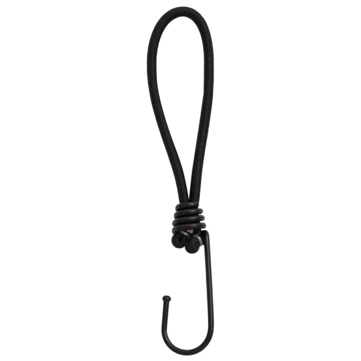 Bungee Virvelė su kabliukais, 25vnt., 17cm