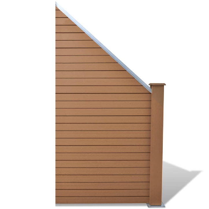 Tvoros plokštė, rudos sp., WPC, 105x(105-185)cm