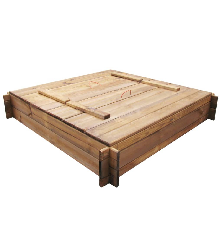 Smėlio dėžė, impregnuota mediena, kvadratinė