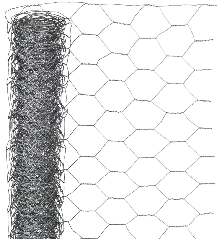 Nature Vielinis tinklas, 0,5x10m, galvanizuotas plienas, 25mm