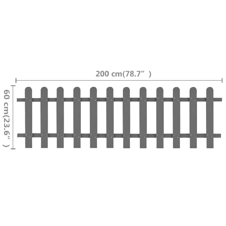 Statinių tvora, 200x60cm, WPC