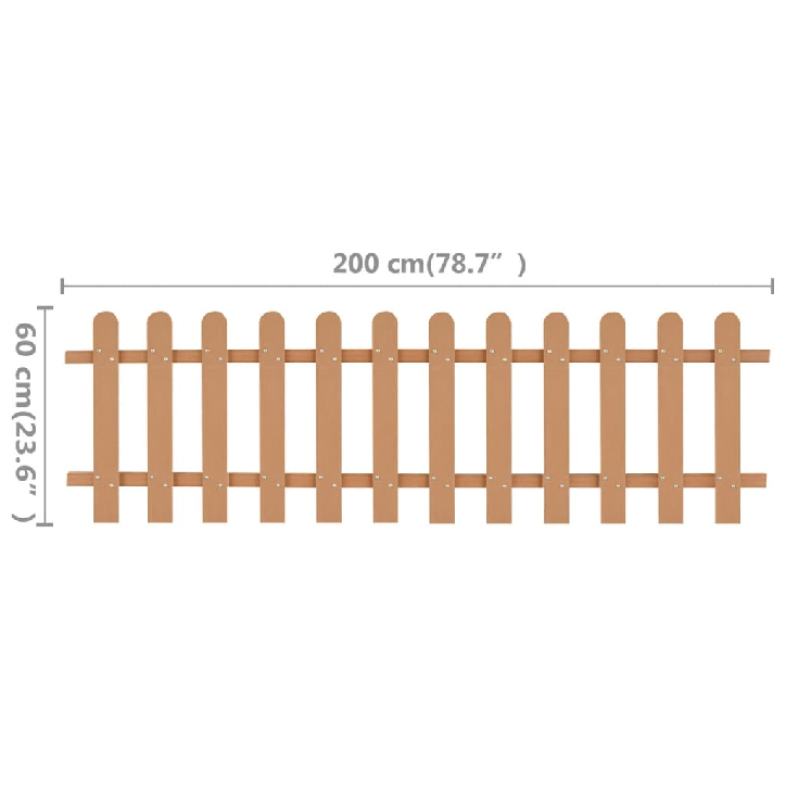 Statinių tvora, 200x60cm, WPC
