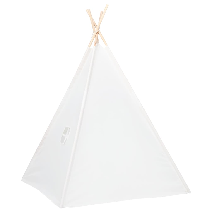 Vaikiška tipi palapinė, balta, 120x120x150cm, persiko oda