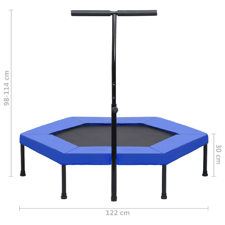 Batutas su rankena ir apsauginiu uždangalu, 122cm, šešiakampis