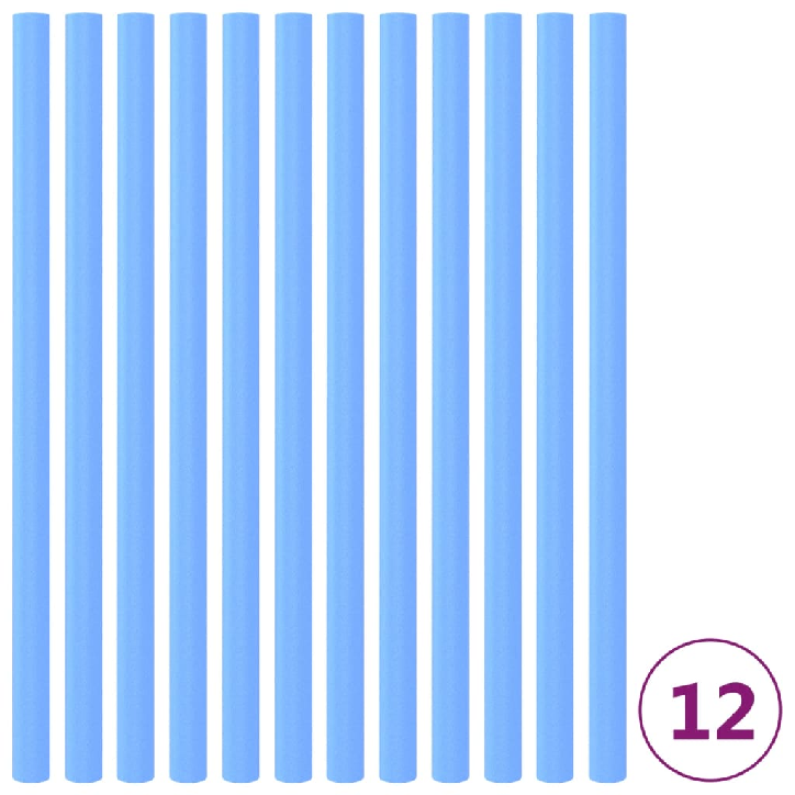 Batuto vamzdžių paminkštinimai, 12vnt., mėlynos spalvos, 92,5cm
