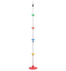 Laipiojimo virvės sūpynės su platformomis ir disku, 200 cm